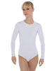 Solid Lycra LS Leotard Open Back