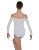 Solid Lycra Off The Shoulder LS Leotard