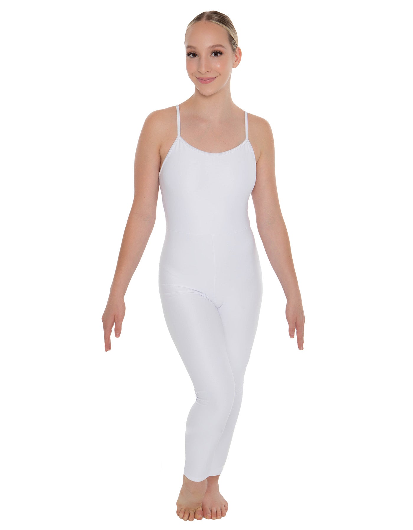 Solid Lycra Cami Unitard