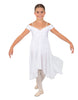 Solid Lycra and Chiffon Propriety Dress