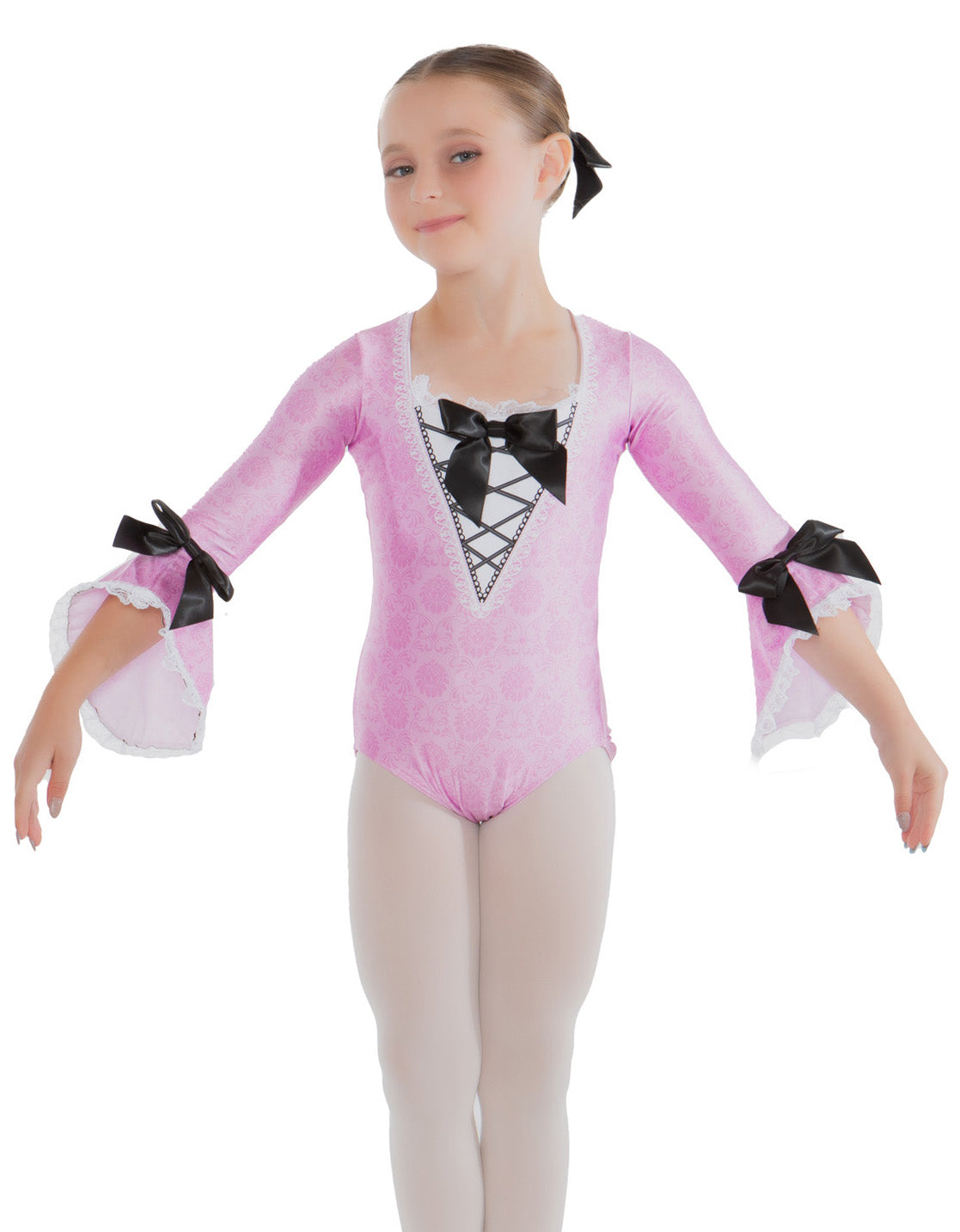 Marie Antoinette Square Neck Leotard with Cuff