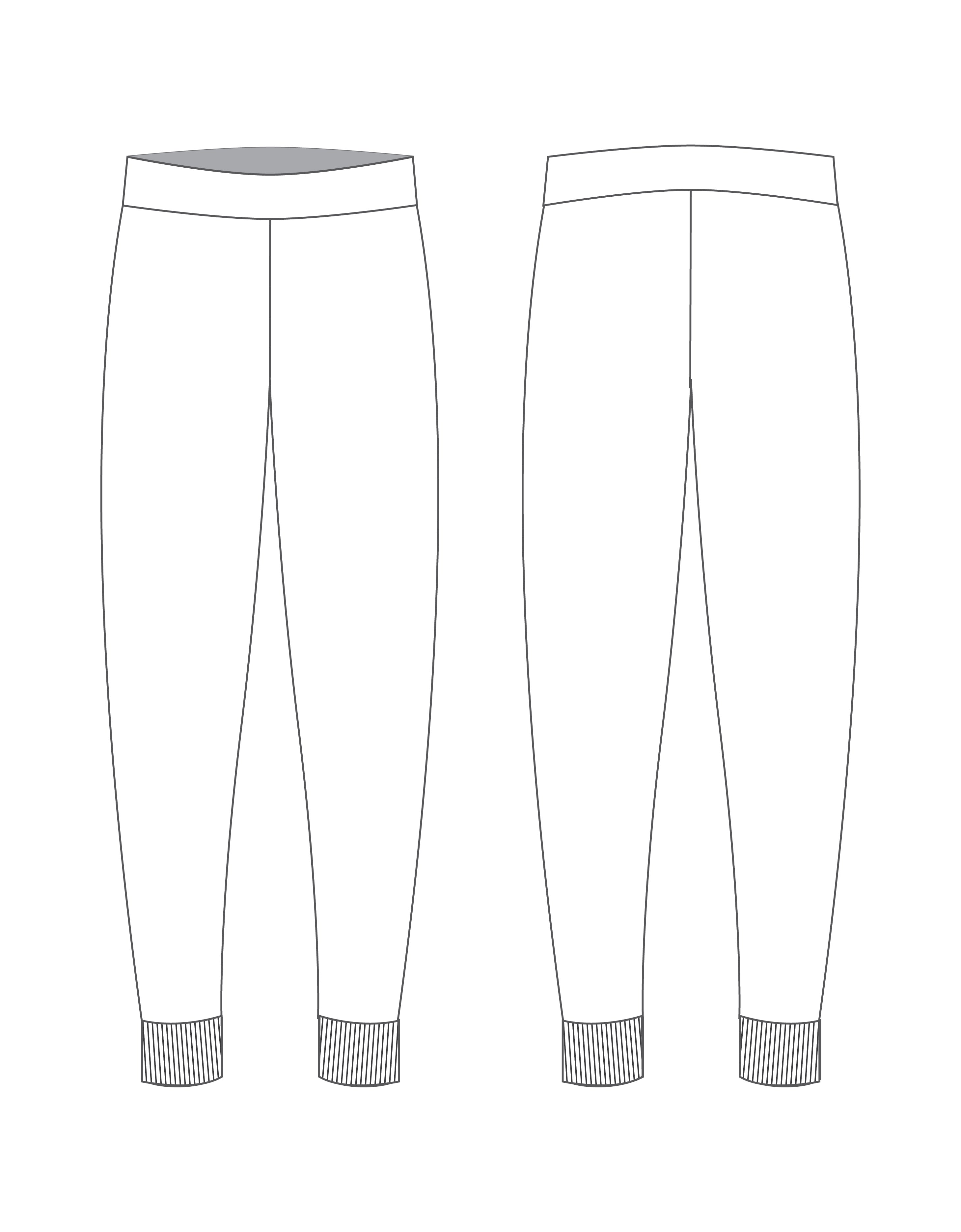 Custom Inked Joggers with Rib No WB - Pique