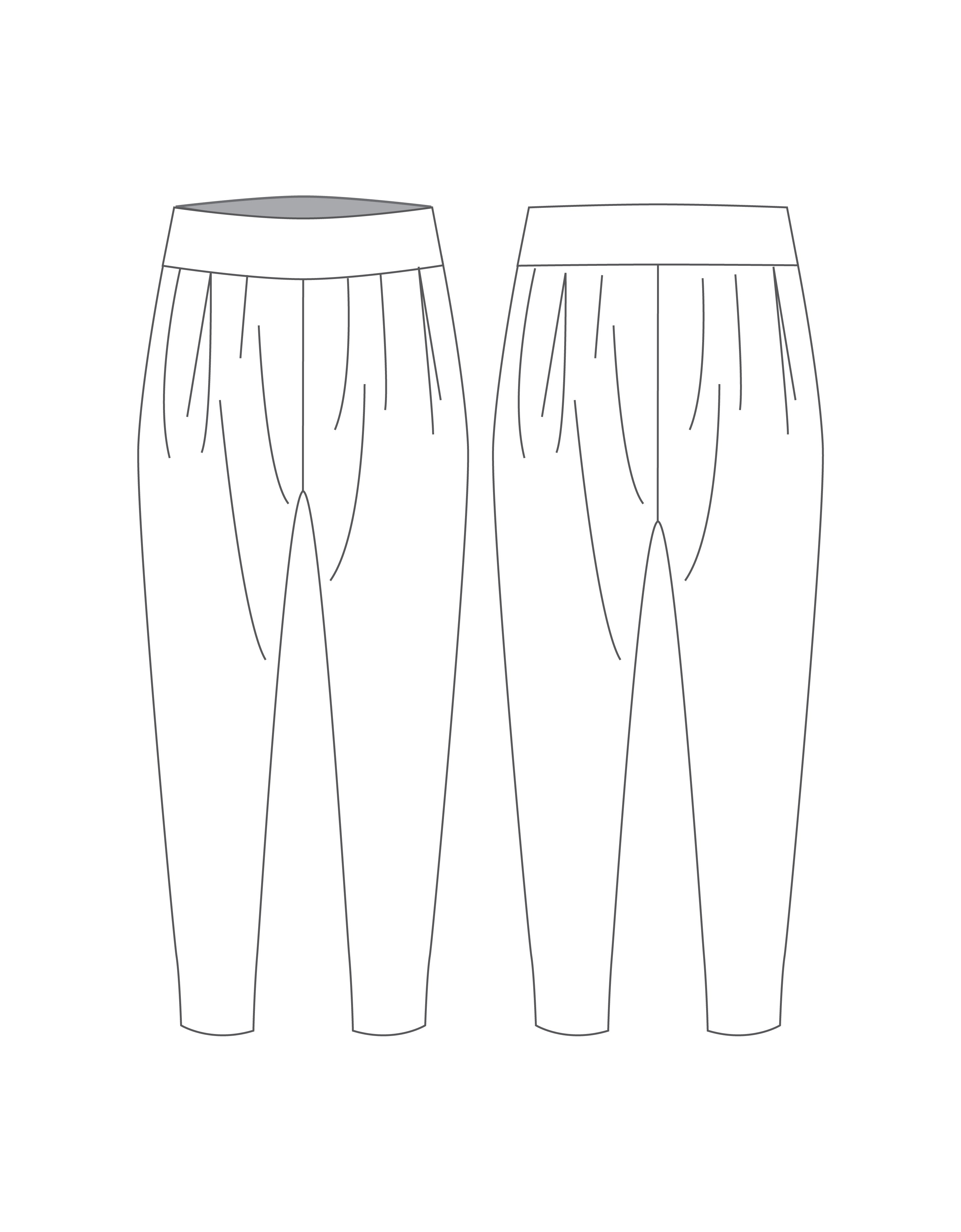 Custom Inked Harem Pants - ITY White