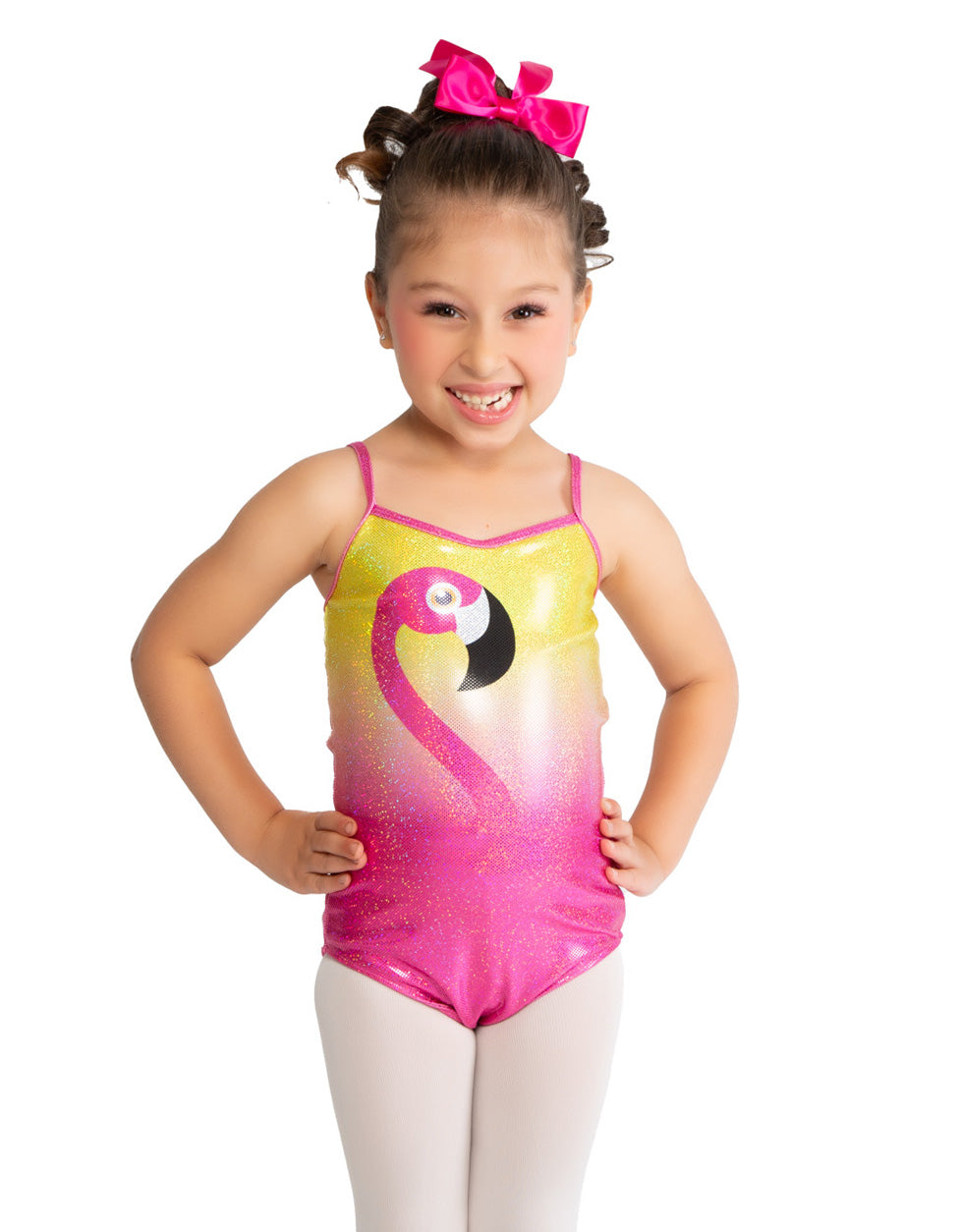 Reversible Gogo Flamingo Cami Leotard