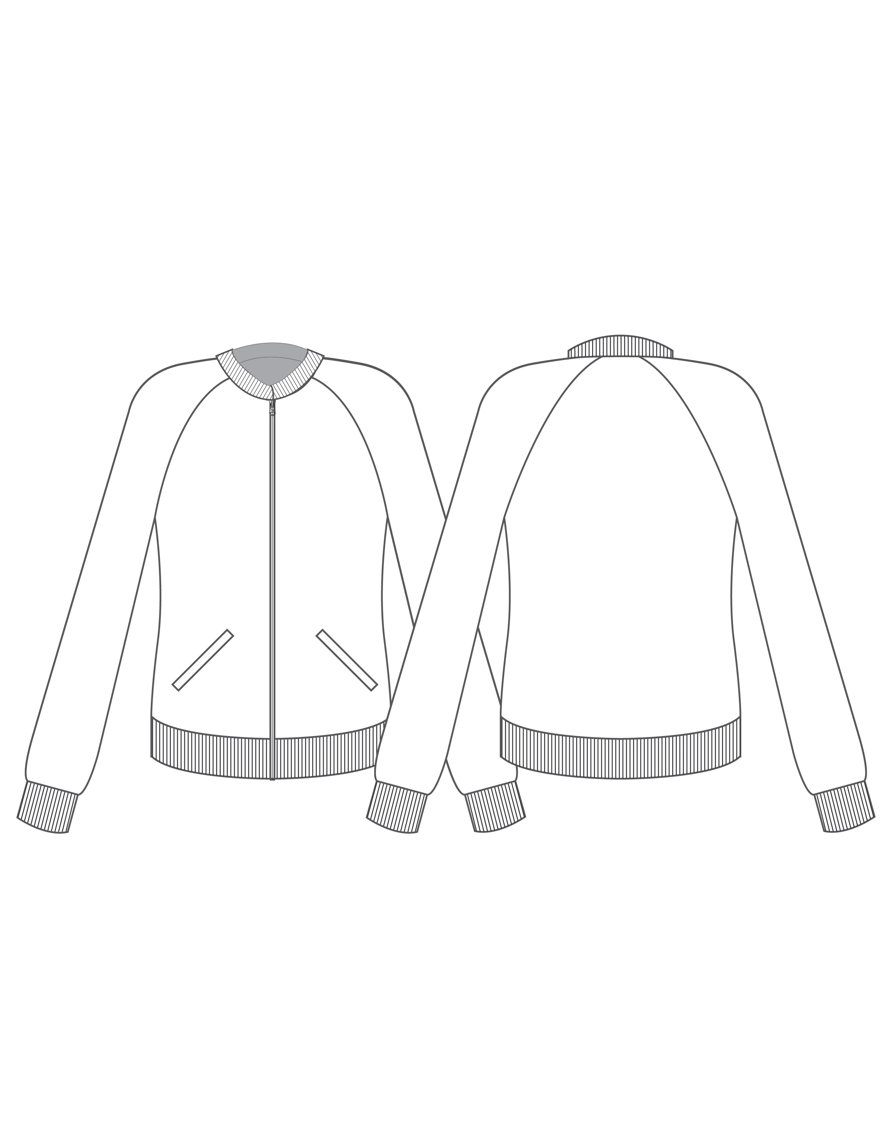 Custom Inked Jockey Jacket with Pocket short collar - Pique