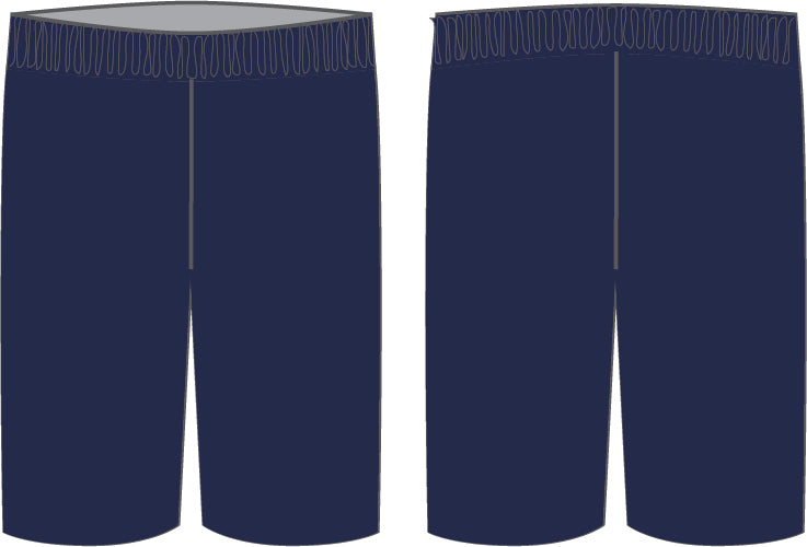 Custom Aqua Navy Icon Kitbuilder Basketball Shorts