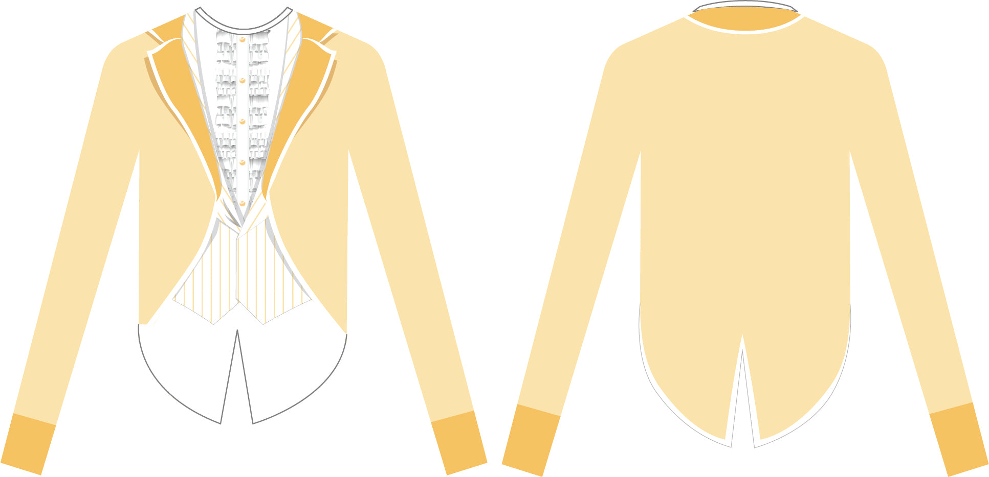 Suits Boys T-Shirt with Tail Coat