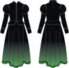 Elphaba Witch LS Puff Sleeve TNeck Dress with Character Skirt and Peplum