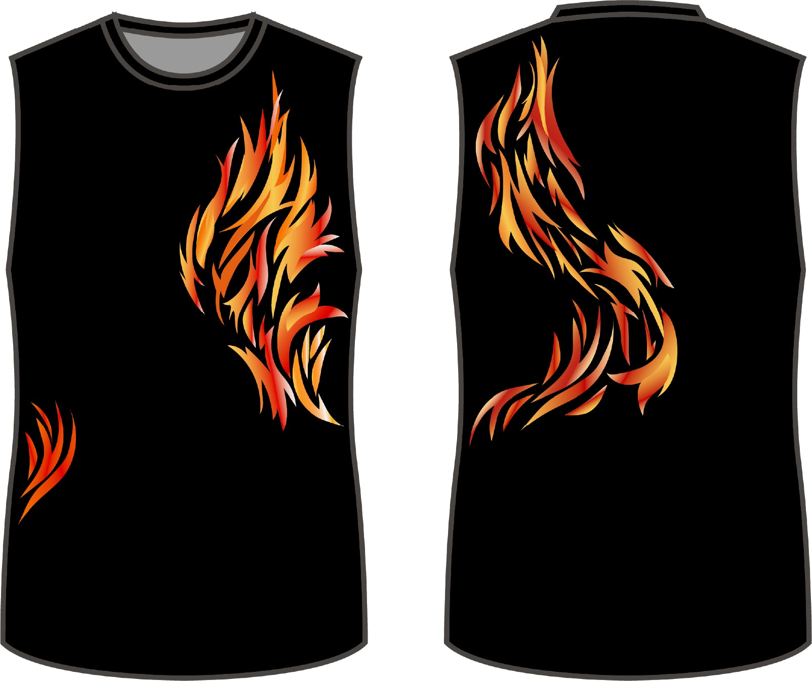 Flare Sleeveless Boys Tank