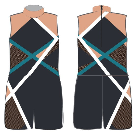 Vogue Boys Zipper Back Biketard