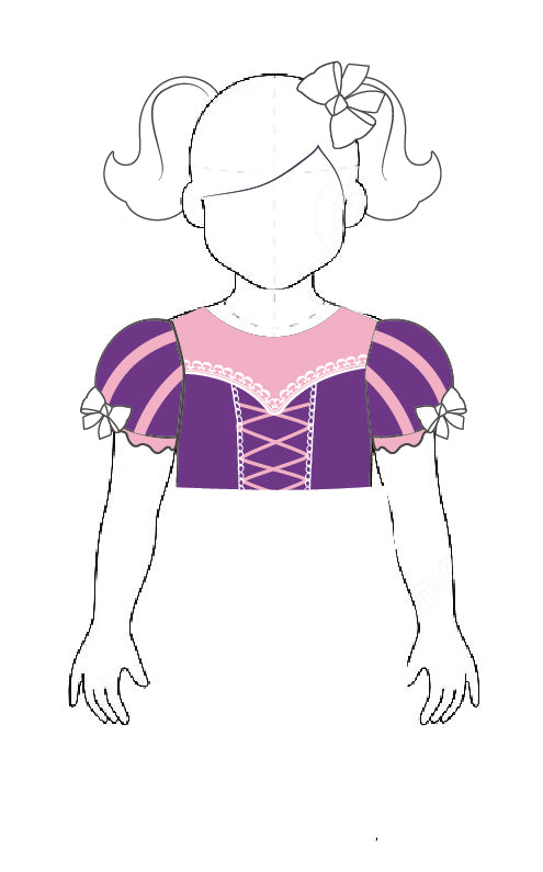 Princess in the Tower Puff Sleeve Crop Top