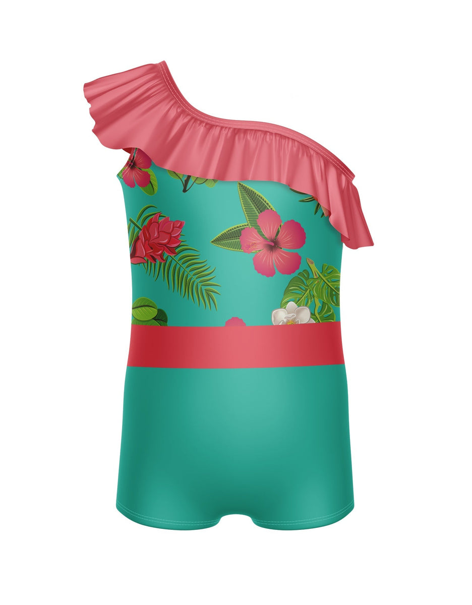 Tropicoco One Shoulder w Ruffle Biketard – Hamilton's AUS
