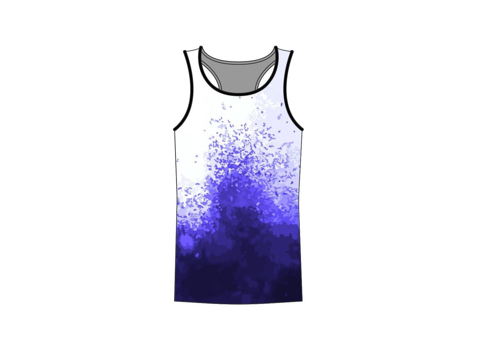 Watercolour Racer Strap Tank - Hamilton Theatrical