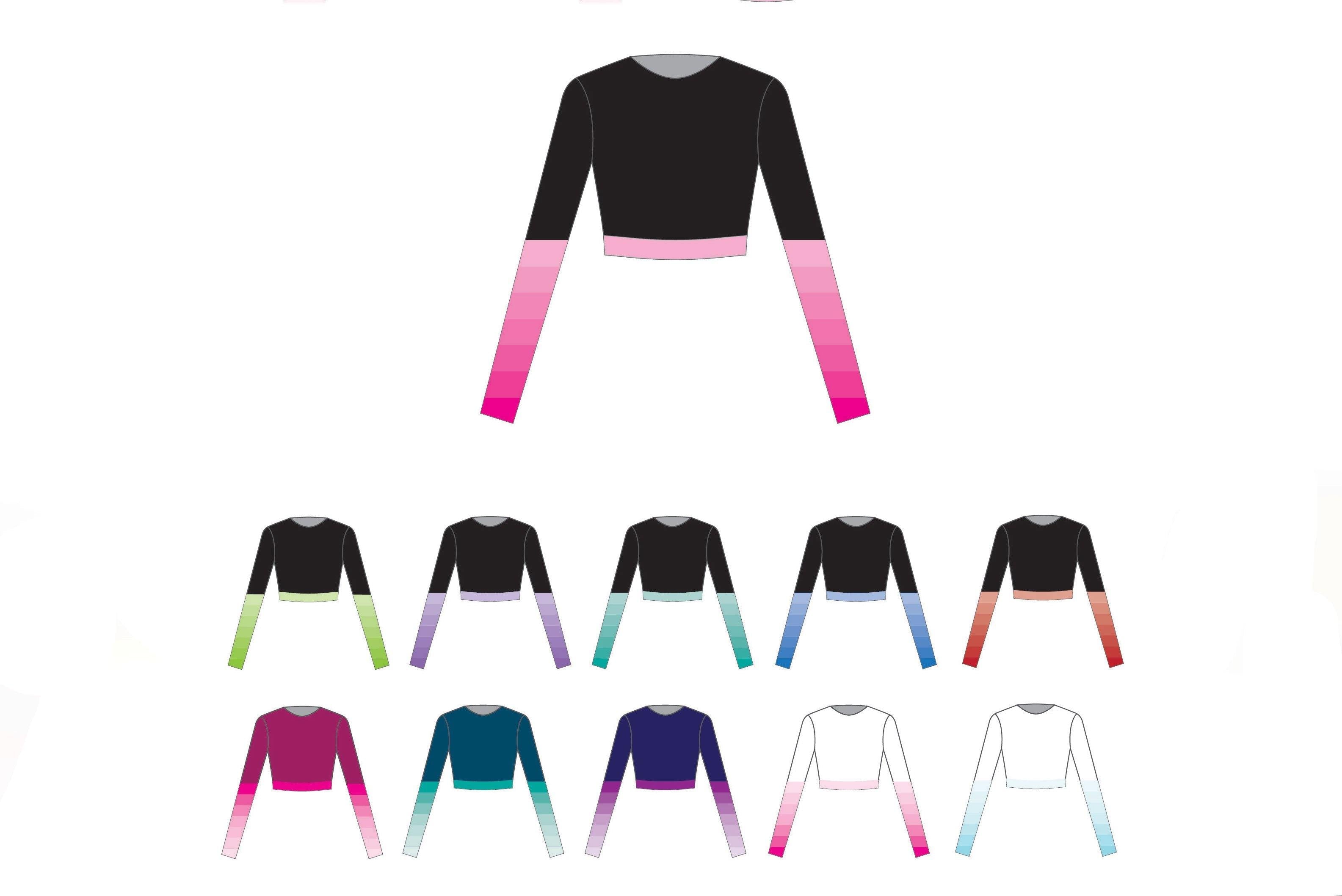 Banded Long Sleeve Crop - Hamilton Theatrical