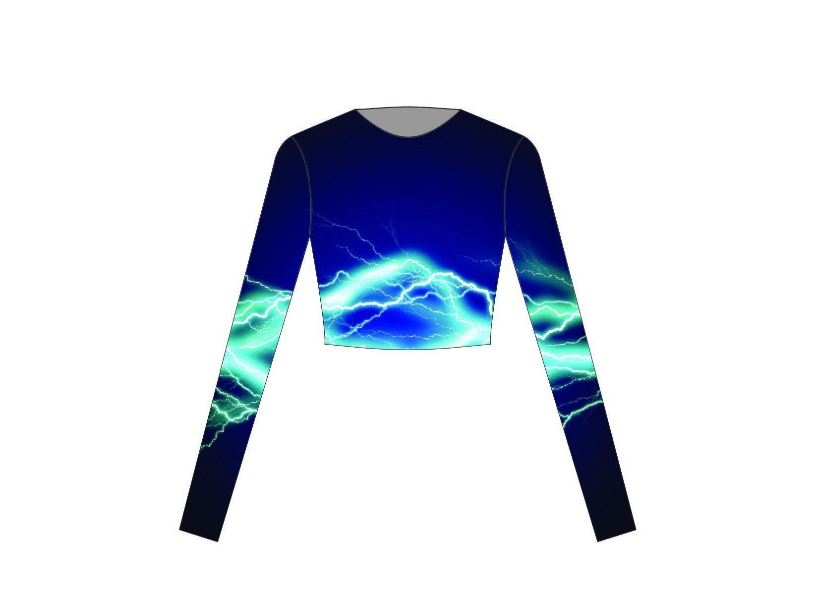 Lightning Long Sleeve Crop - Hamilton Theatrical