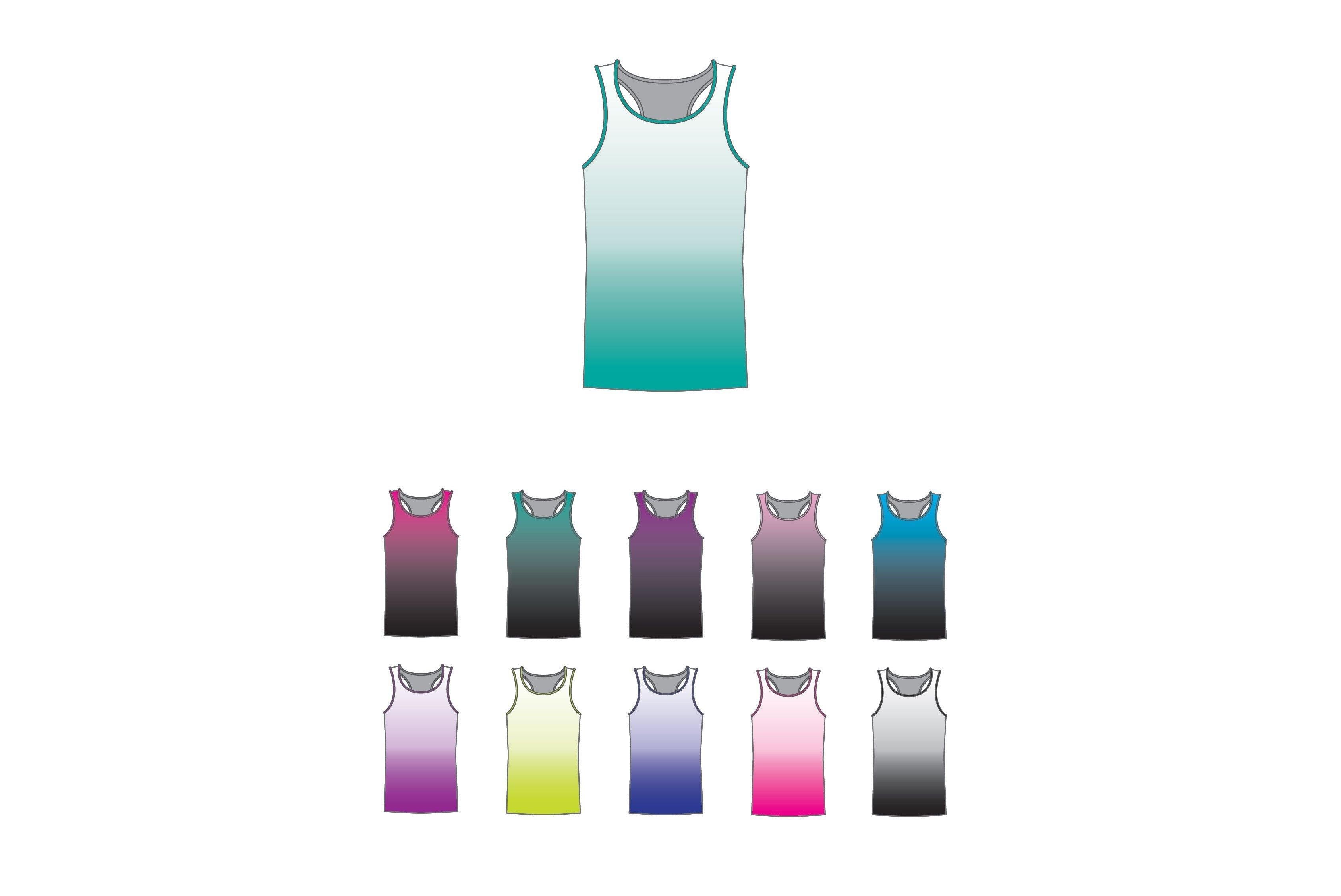 Ombre Racer Strap Tank - Hamilton Theatrical