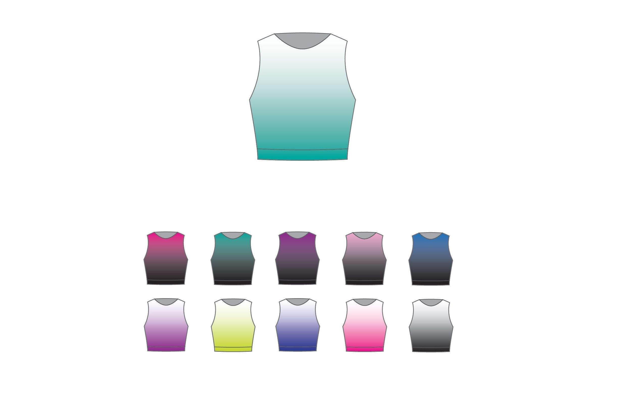 Ombre Sleeveless Crop - Hamilton Theatrical