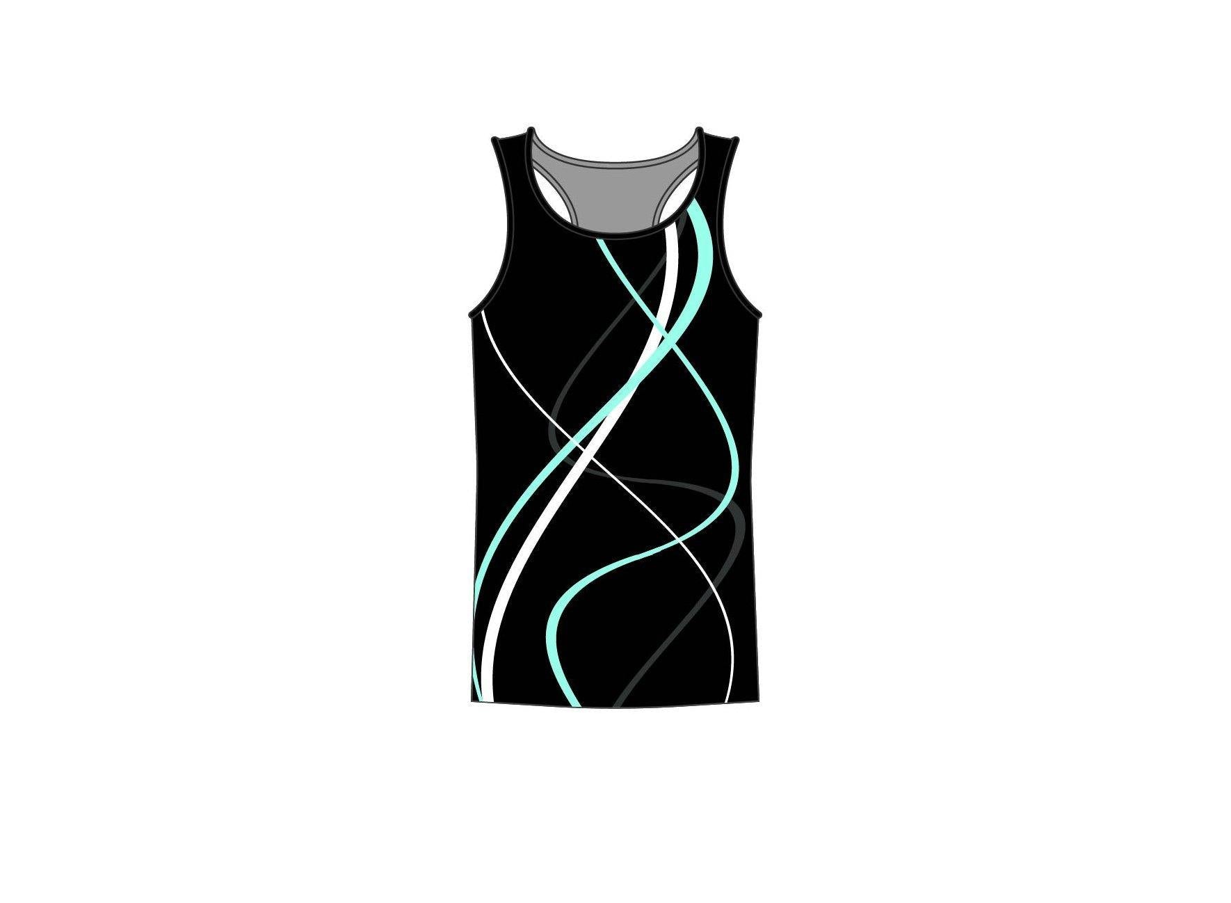 Swirls Racer Strap Tank - Hamilton Theatrical