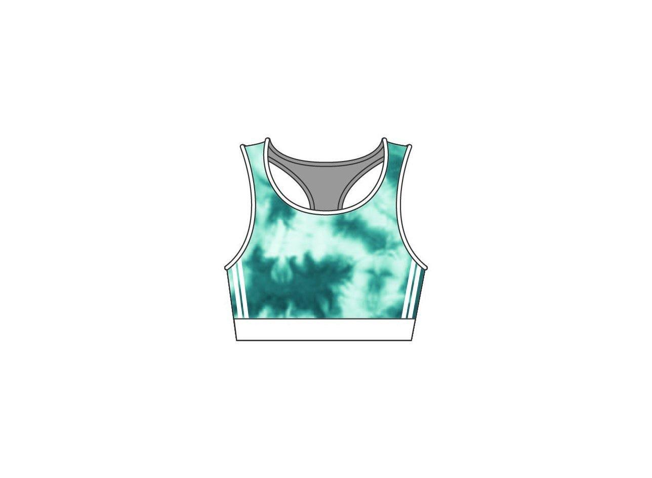 Tie Dye Racer Back Crop - Hamilton Theatrical