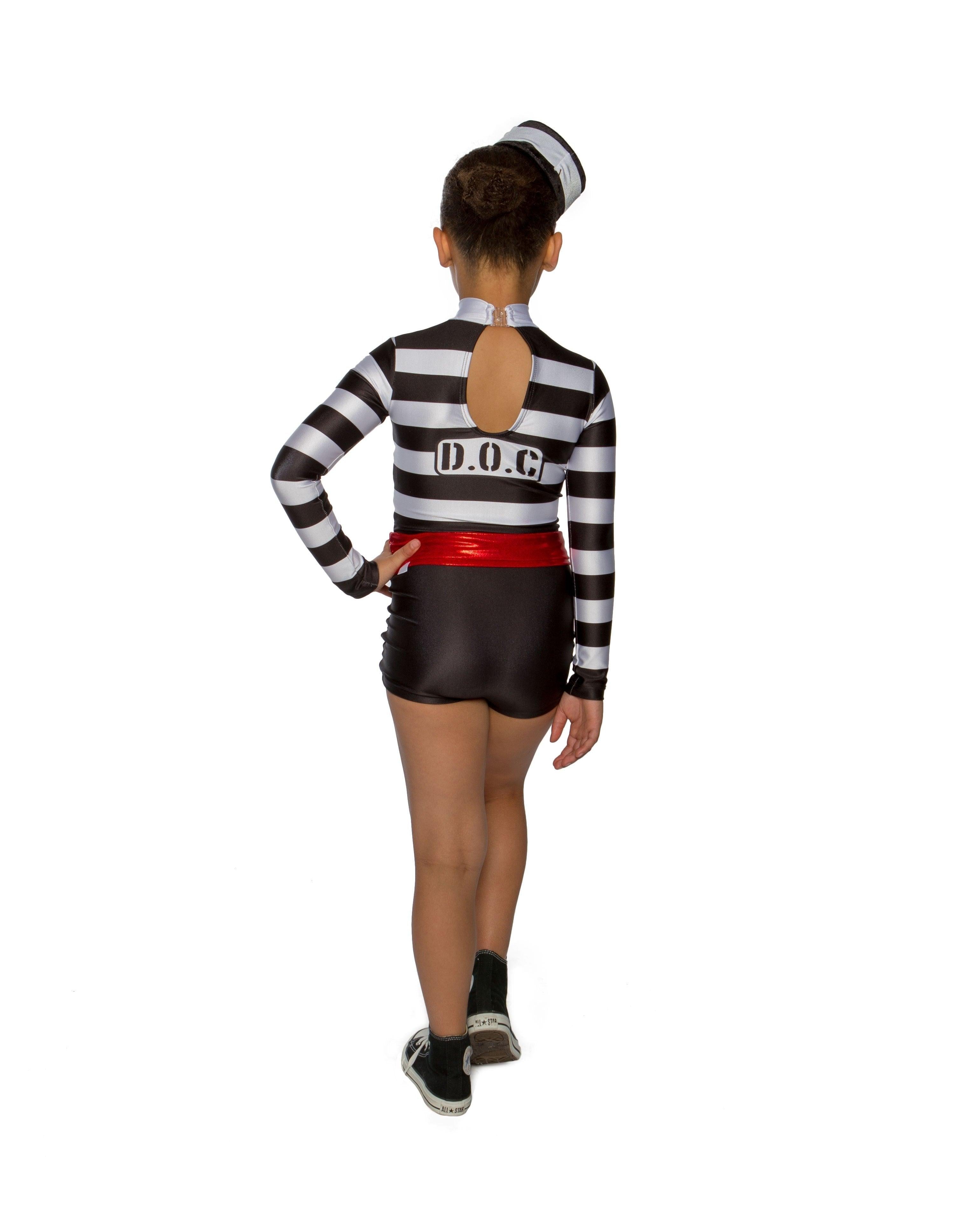 Jailhouse Rock LS Biketard - Hamilton Theatrical