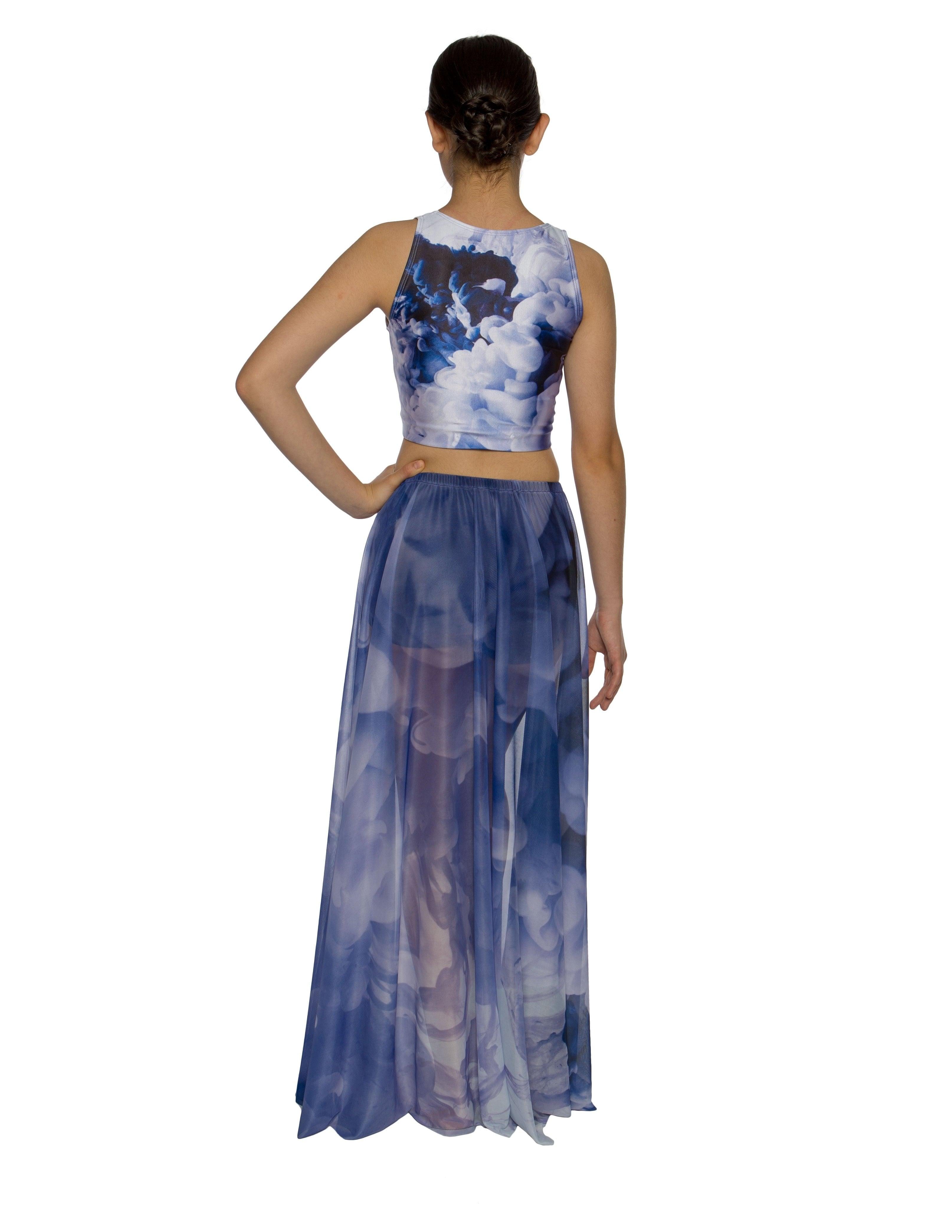 Luminous Printed Half Skirt - Hamilton Theatrical