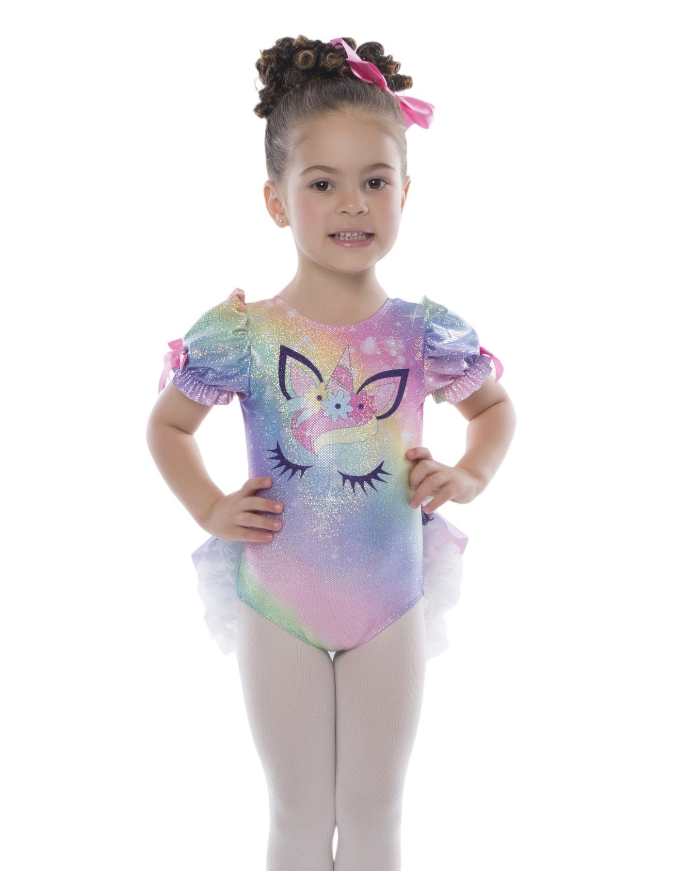 Unicorn Ballet Rainbow Sleep Eyes Pettibustle with Top Skirt