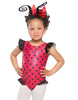 La La Ladybug Hearts Tank with Gather Sleeve and Legs Leotard