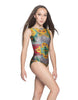 Sunflowers Mirrored Tank Leotard - Hamilton Theatrical