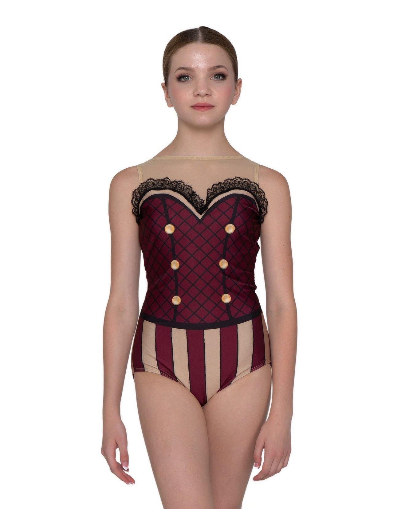 Carnival Mesh Sweetheart Leotard - Hamilton Theatrical