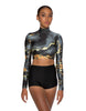 Oil Spill LS Crop Top - Hamilton Theatrical