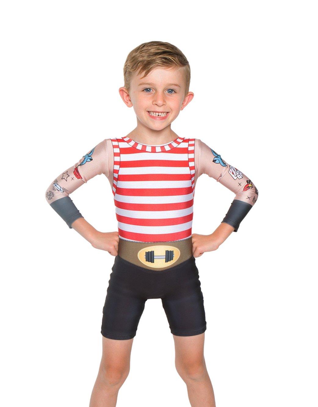 Muscle Man Boys LS Biketard - Hamilton Theatrical