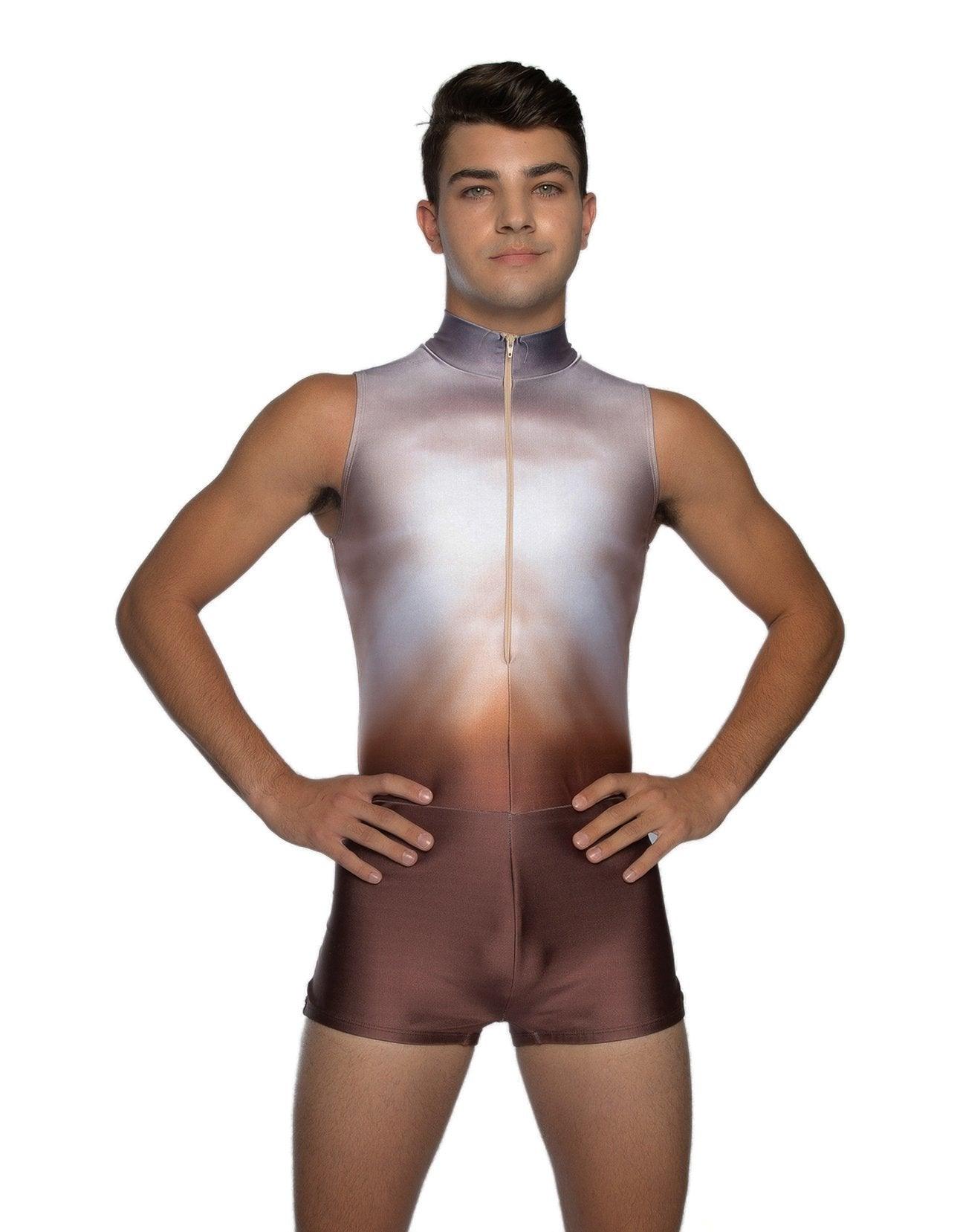 Light Within Zip Up Boys Biketard - Hamilton Theatrical