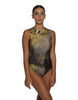 Gold Rush Sleeveless Open Back Leotard - Hamilton Theatrical