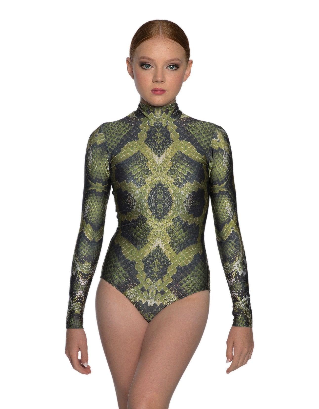 Snake Long Sleeve Leotard - Hamilton Theatrical