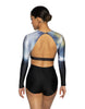 Acrylic LS Triangle Back Crop Top - Hamilton Theatrical