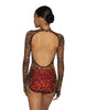 Fierce LS Mesh Leotard with Printed Bandeau and Panty - Hamilton Theatrical