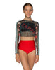 Tokyo LS Mesh Crop Top - Hamilton Theatrical