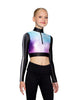 Astro LS Zipper Front Crop Top - Hamilton Theatrical