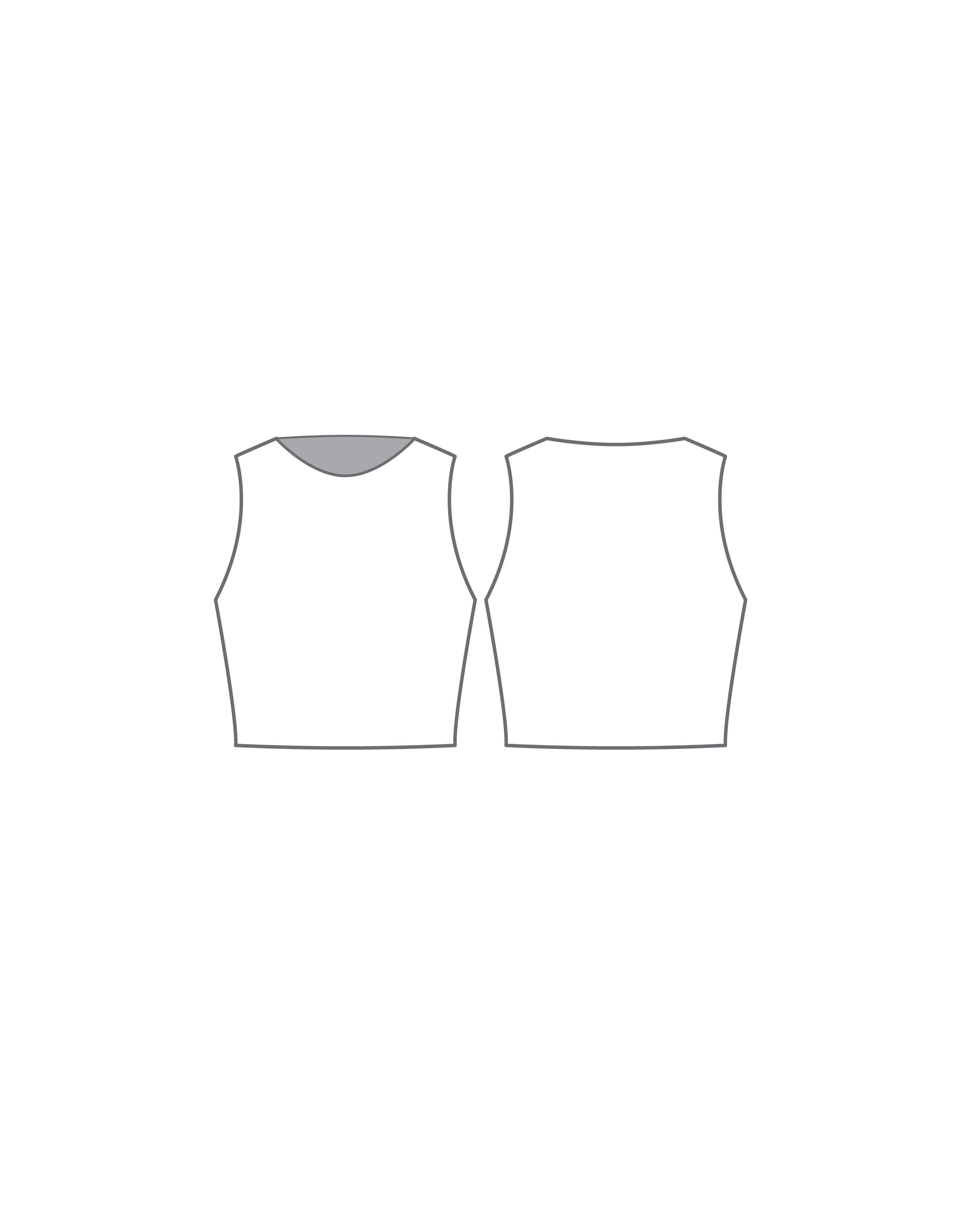 Filigree Sleeveless Crop - Hamilton Theatrical