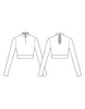 Rays Zipper Front Crop Top - Hamilton Theatrical