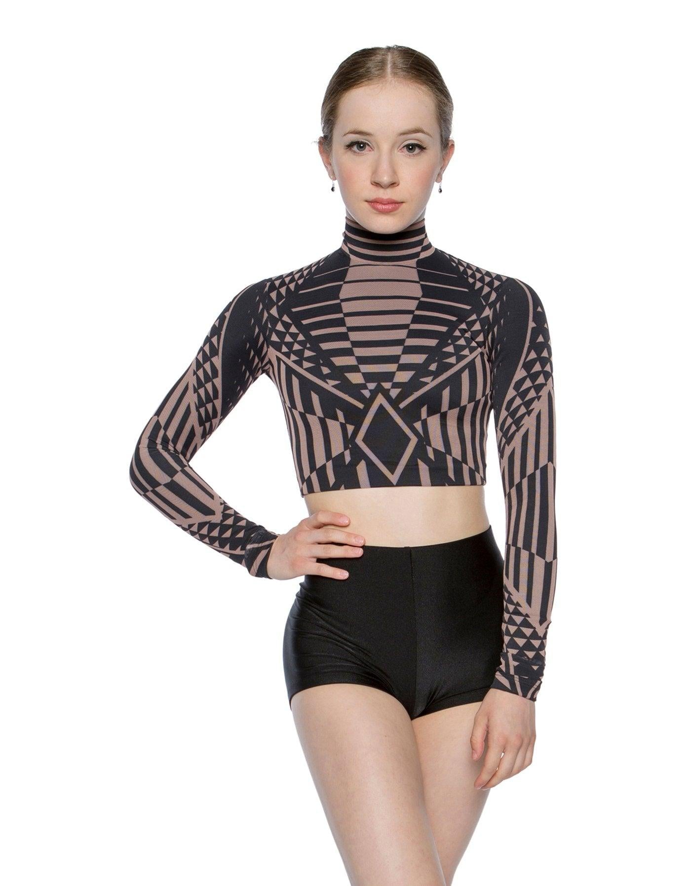 Geometric LS Crop Top - Hamilton Theatrical