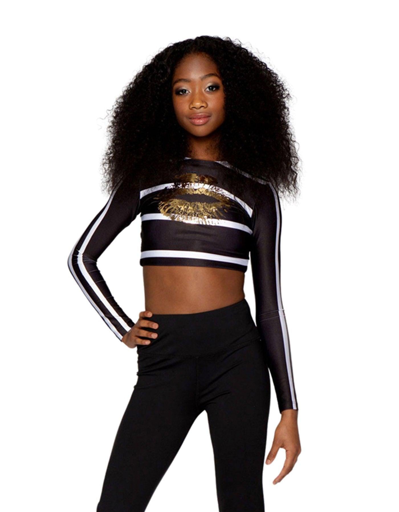 Golden Kiss LS Crop Top - Hamilton Theatrical