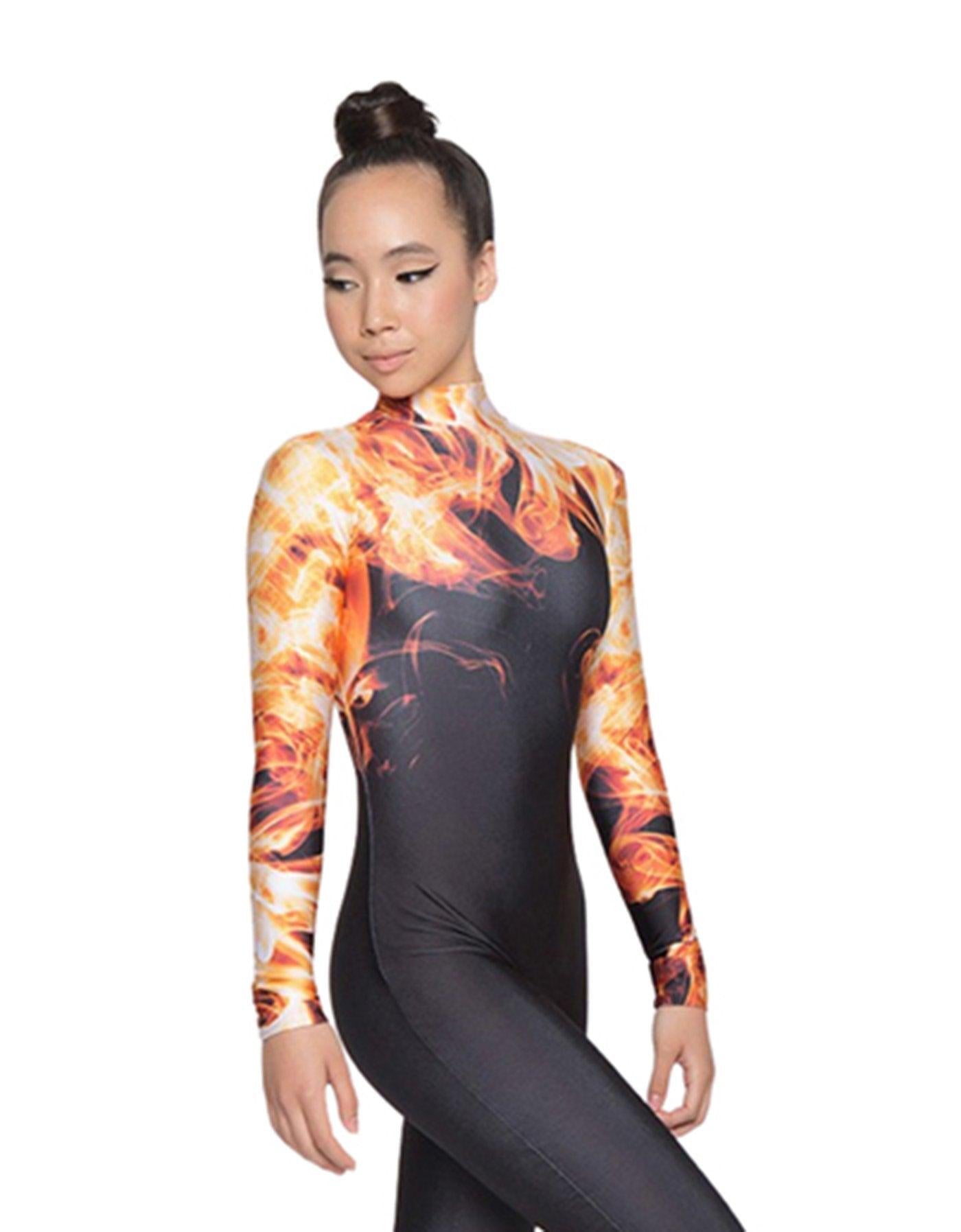 On Fire LS Unitard - Hamilton Theatrical