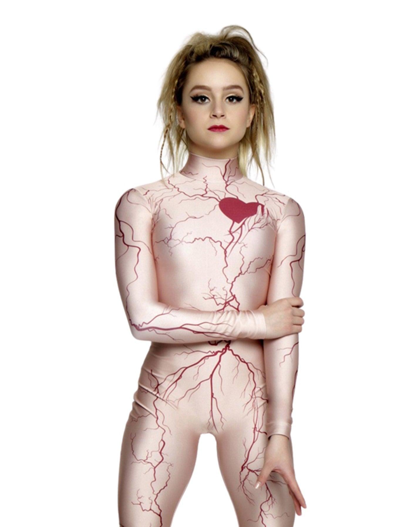 Veins Nude Long Sleeve Unitard - Hamilton Theatrical